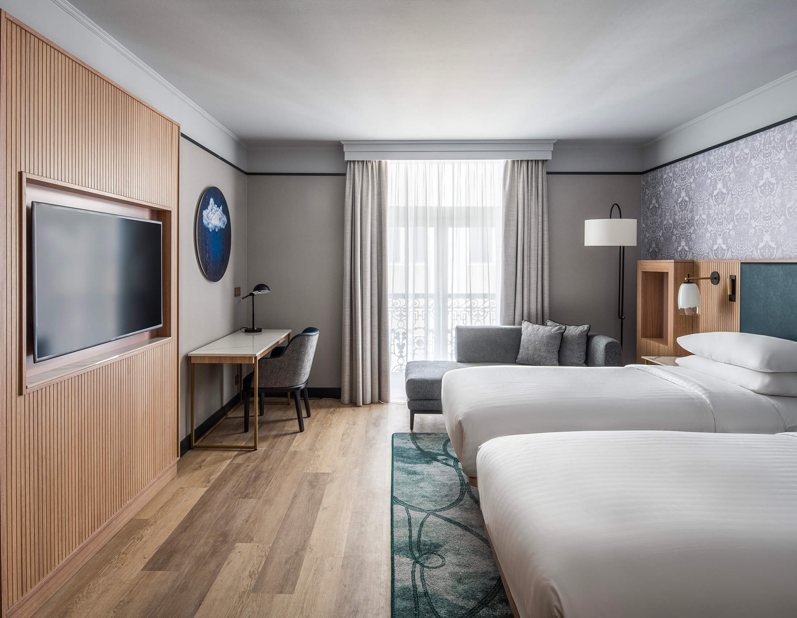 Niko schakelaars en stopcontacten in Brussels Marriott Hotel