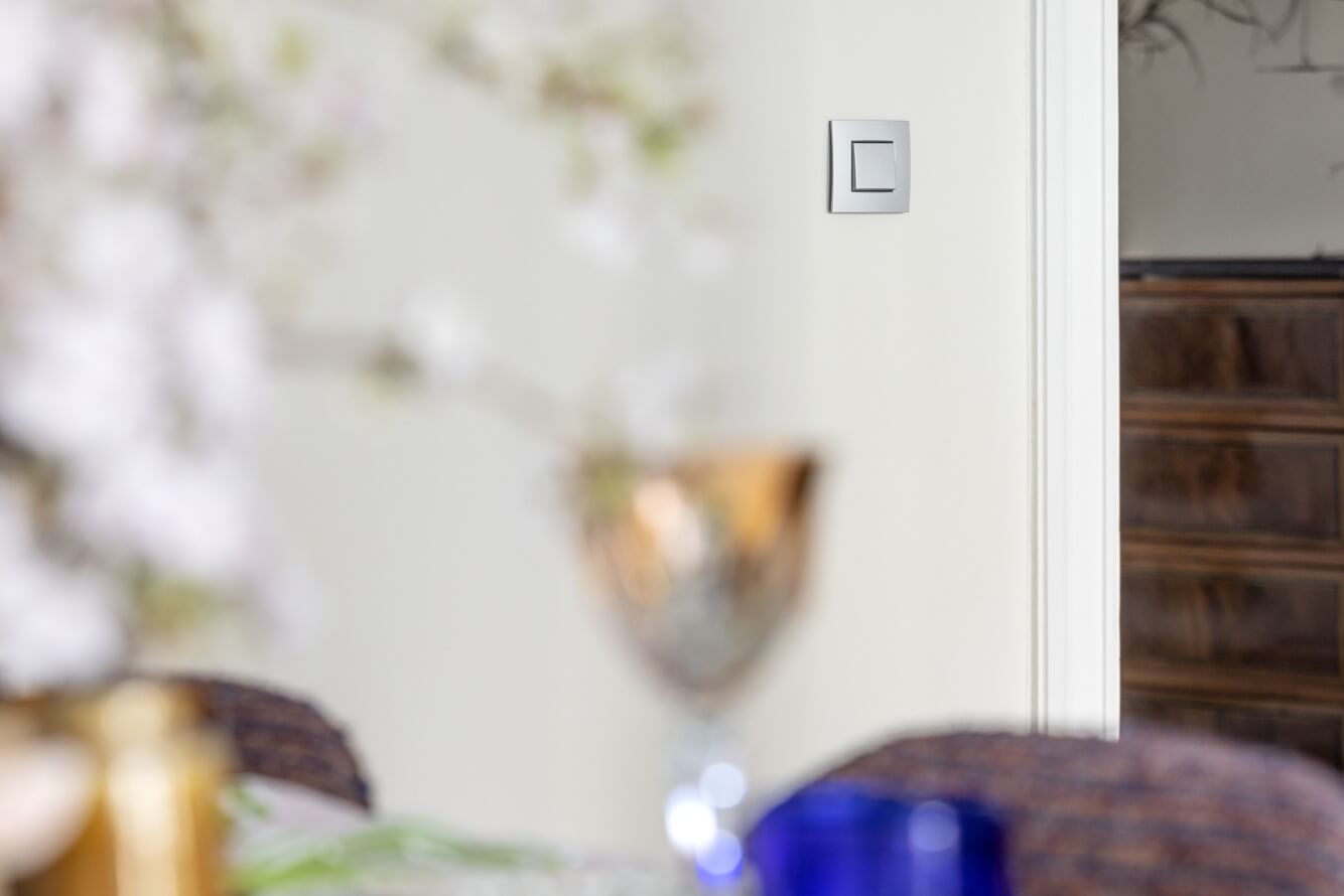 Interrupteur d'éclairage couleur argent