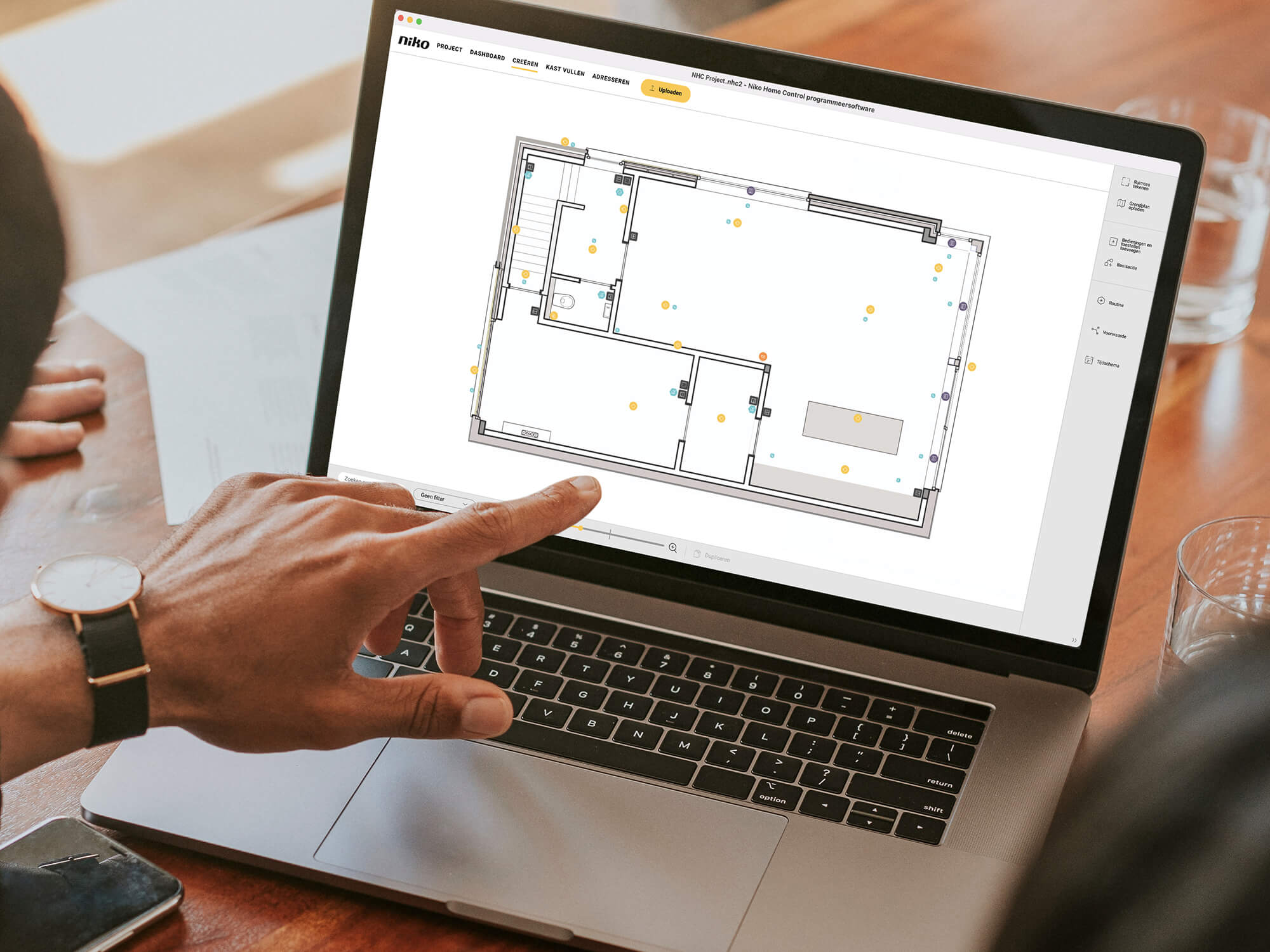 Implementing Niko Home Control via programmingsoftware 