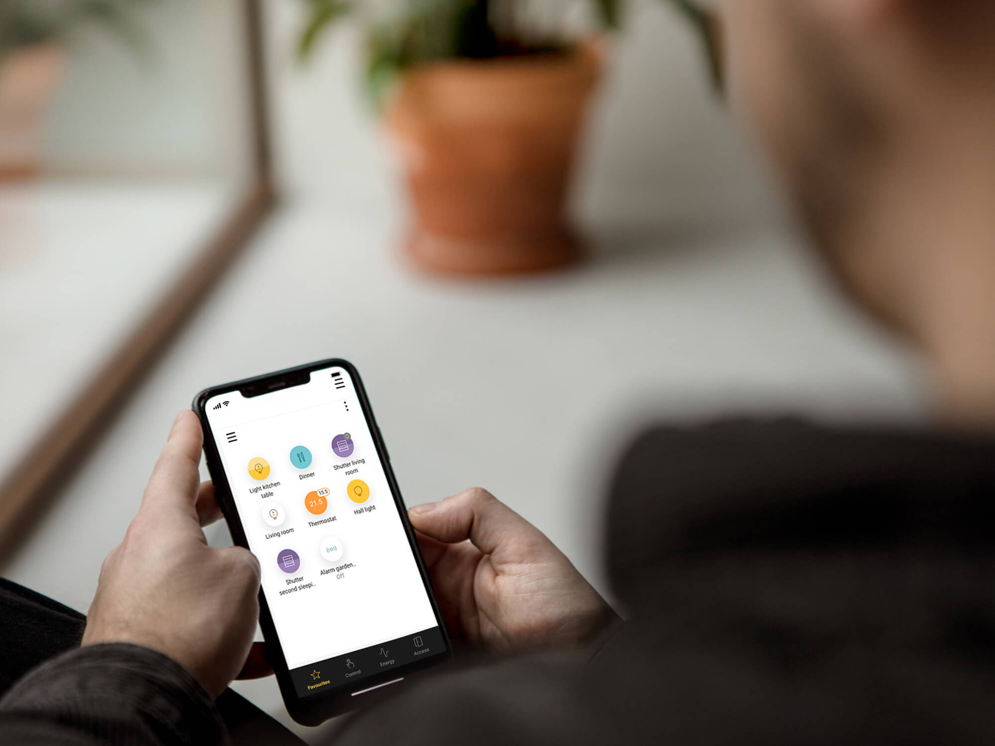 Beheren van toestellen via de Niko Home app