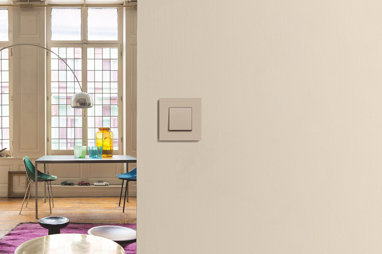 Aluminium & acier dans le salon