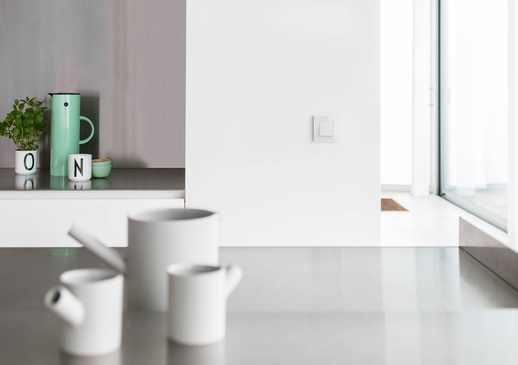 White switch in the kitchen