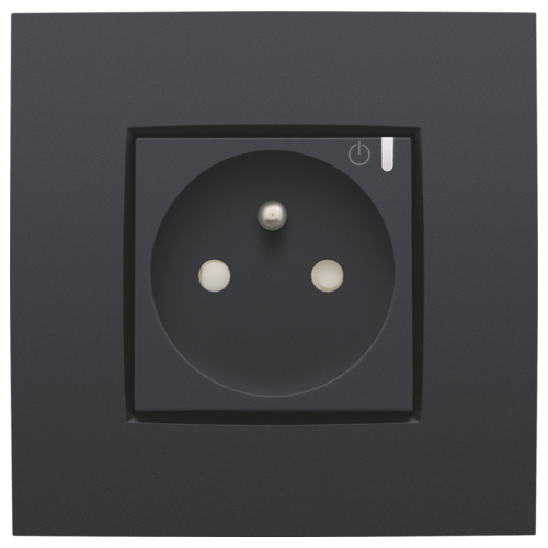 Niko zwart slim wifi stopcontact