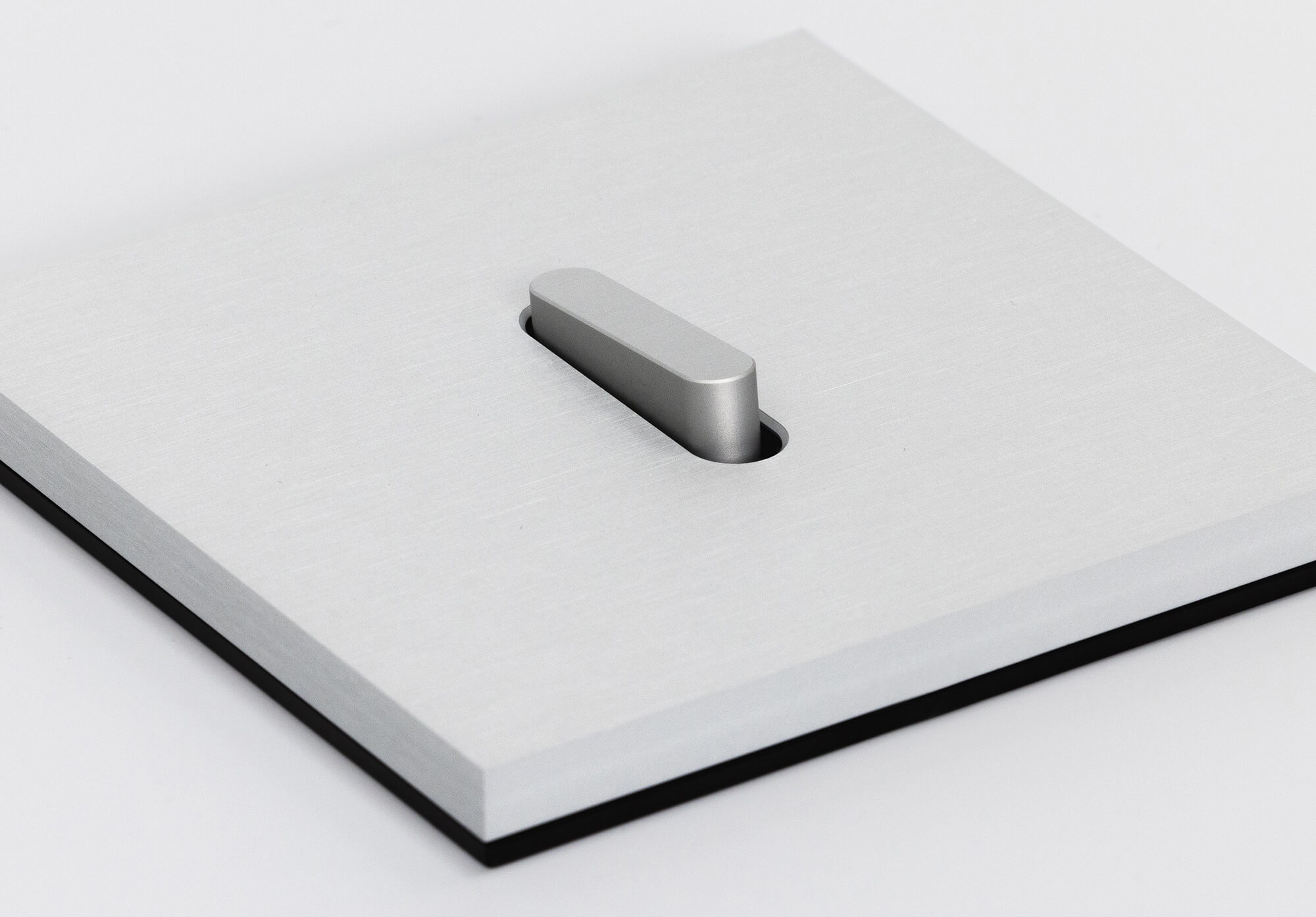 Niko Rocker design lichtschakelaar - alu grey