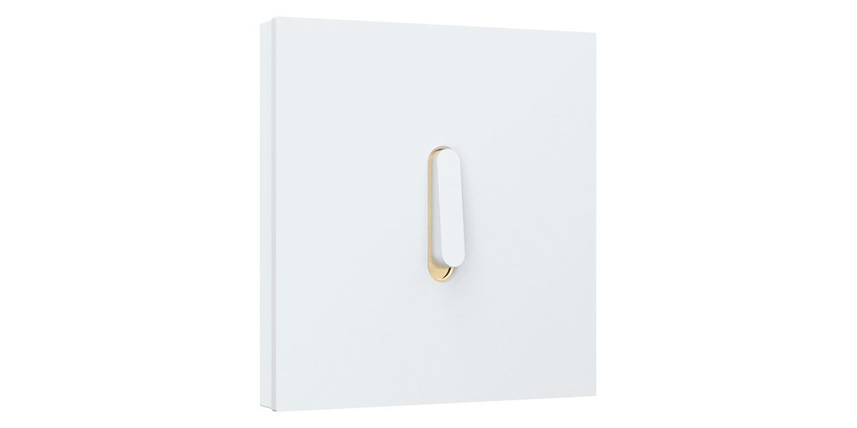 Niko Rocker - steel white coated - with led