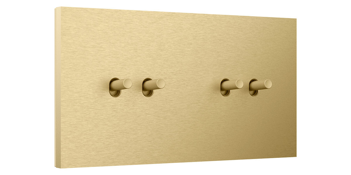 Niko Toggle - alu gold brushed