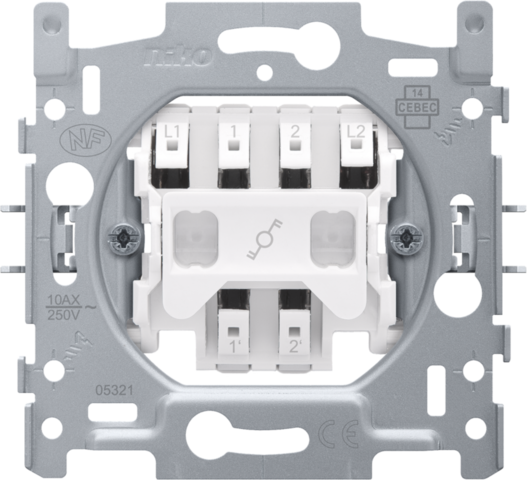 超激安 Base for a two-pole two-way switch, 10 AX/250 Vac, plug-in ジェルネイル・ネイルシール
