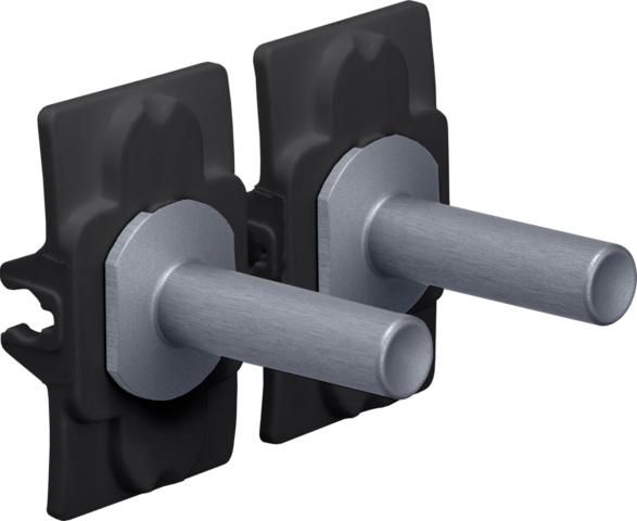 Niko Toggle set for double switch functions, alu blue grey