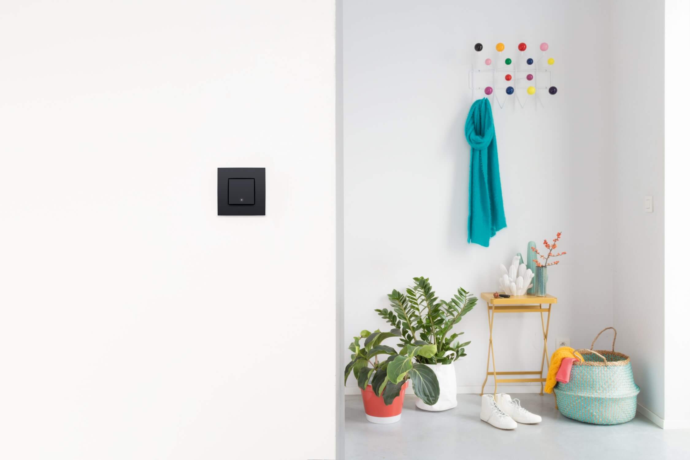 Niko Zigbee® switch in the bathroom