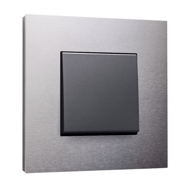 Niko Pure stainless steel on anthracite