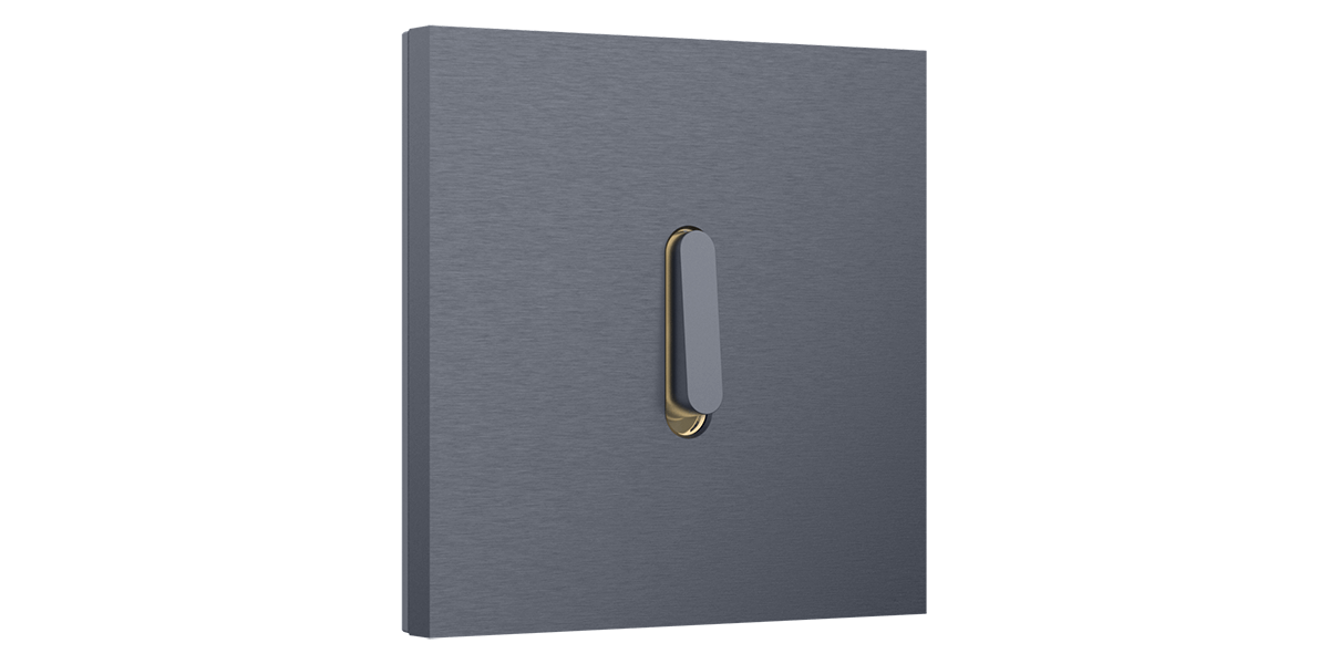 Niko Rocker with led - alu blue grey brushed